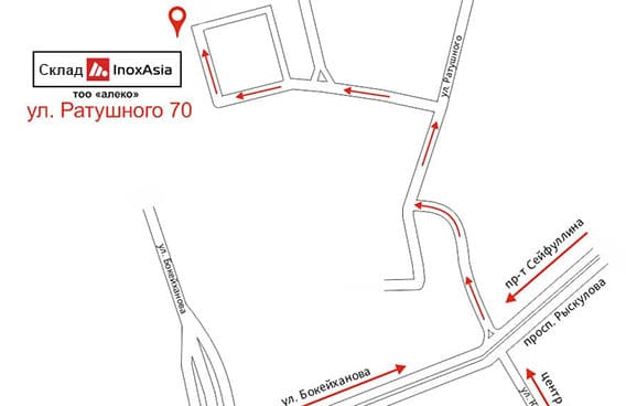 Схема проезда на склад